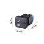 1X Dual Dashboard Switch Button for Highlander Sienna (2020–2024)