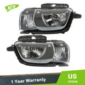 Set of 2 Halogen Headlight Assemblies for Chevy Camaro (2010–2013)