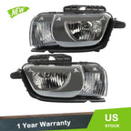 Set of 2 Halogen Headlight Assemblies for Chevy Camaro (2010–2013)