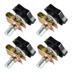 Set of 4 Saddlebag Anti-Theft Screws Knobs U-Clips for Harley Electra Glide