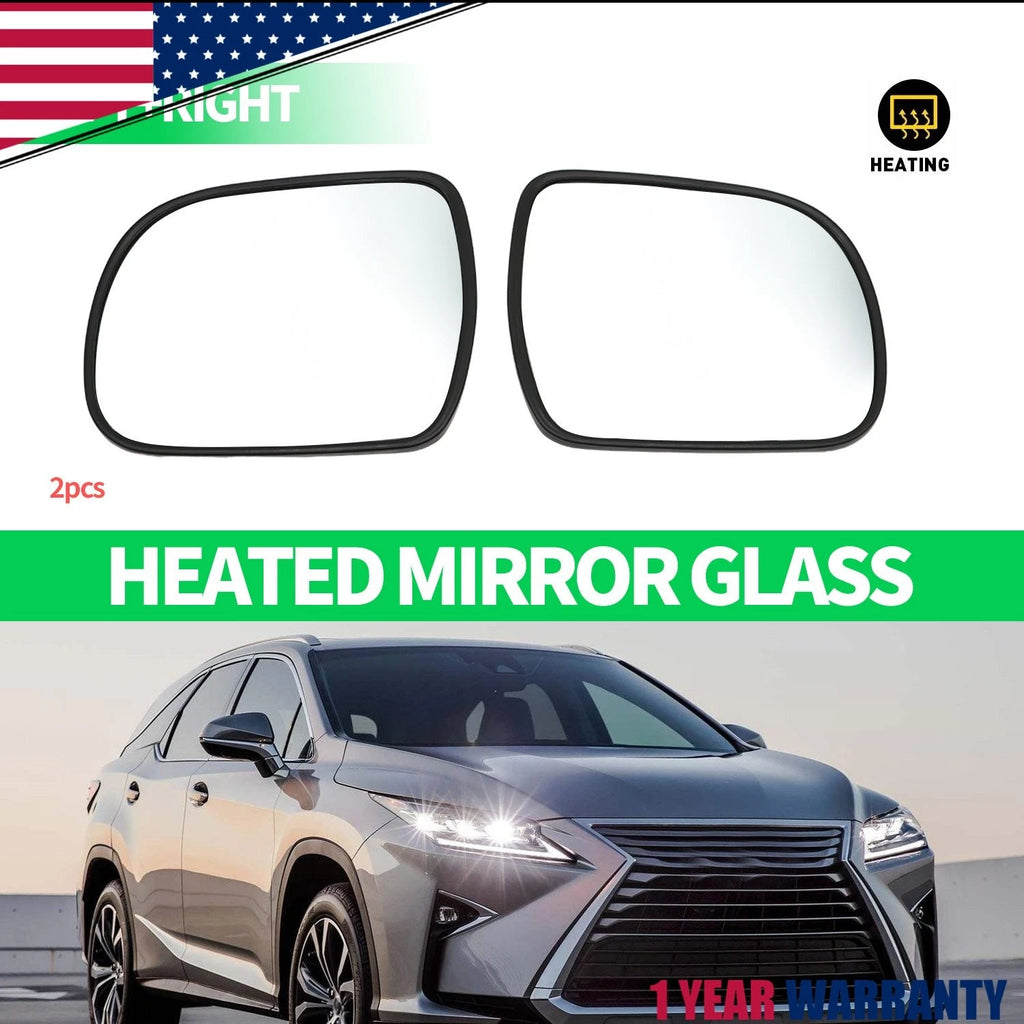 Pair Heated Mirror Glass for Lexus RX 300 330 350 400H (2004–2009)