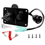 Outboard Single Engine Key Switch Panel for Yamaha (704-82570-12-00)