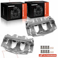 2X Rear Brake Caliper with Bracket for Ford F-250 Super Duty (2013–2022)