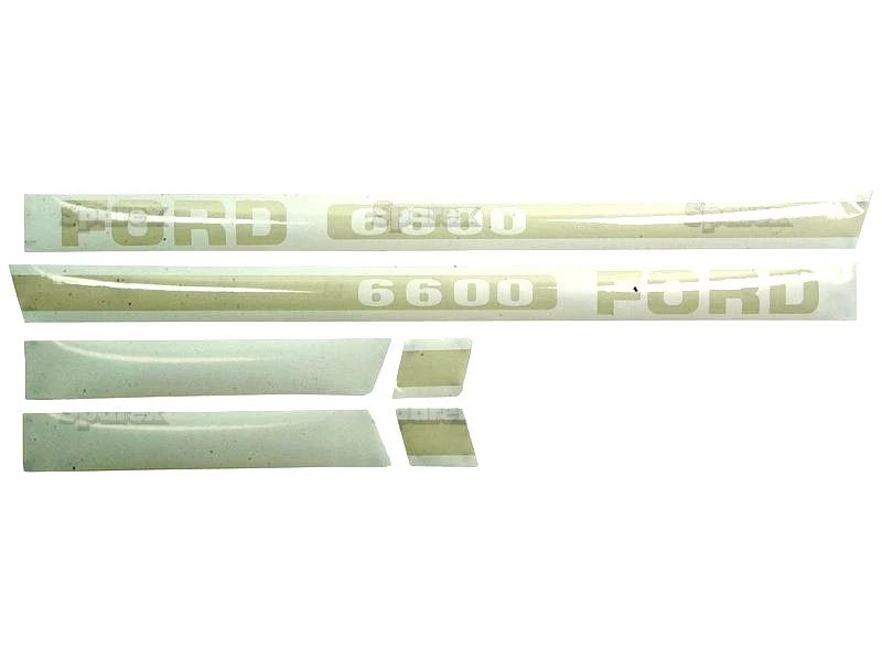 Bonnet Decal Set for Ford 6600 Tractors (1970–1979)