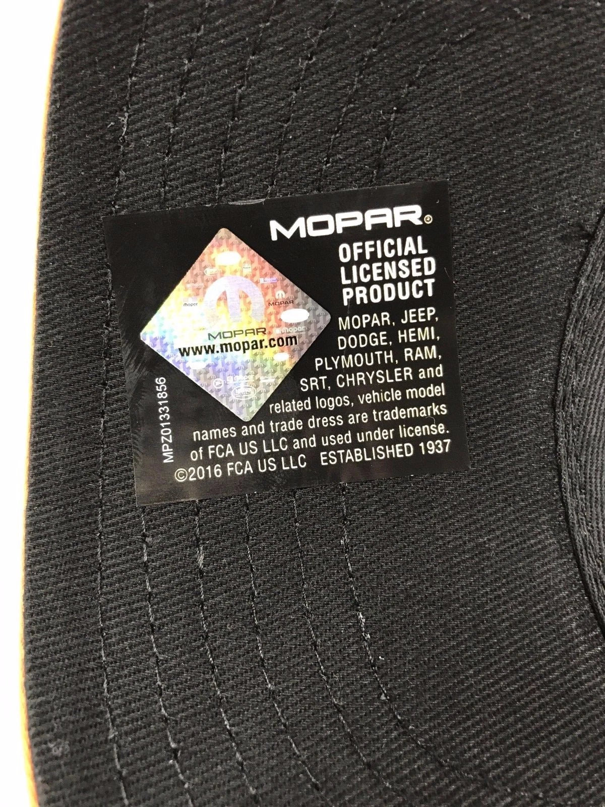 Hat Cap Black White Orange Dodge Hemi Logo Licensed for Chrysler Dodge (2005–2015)