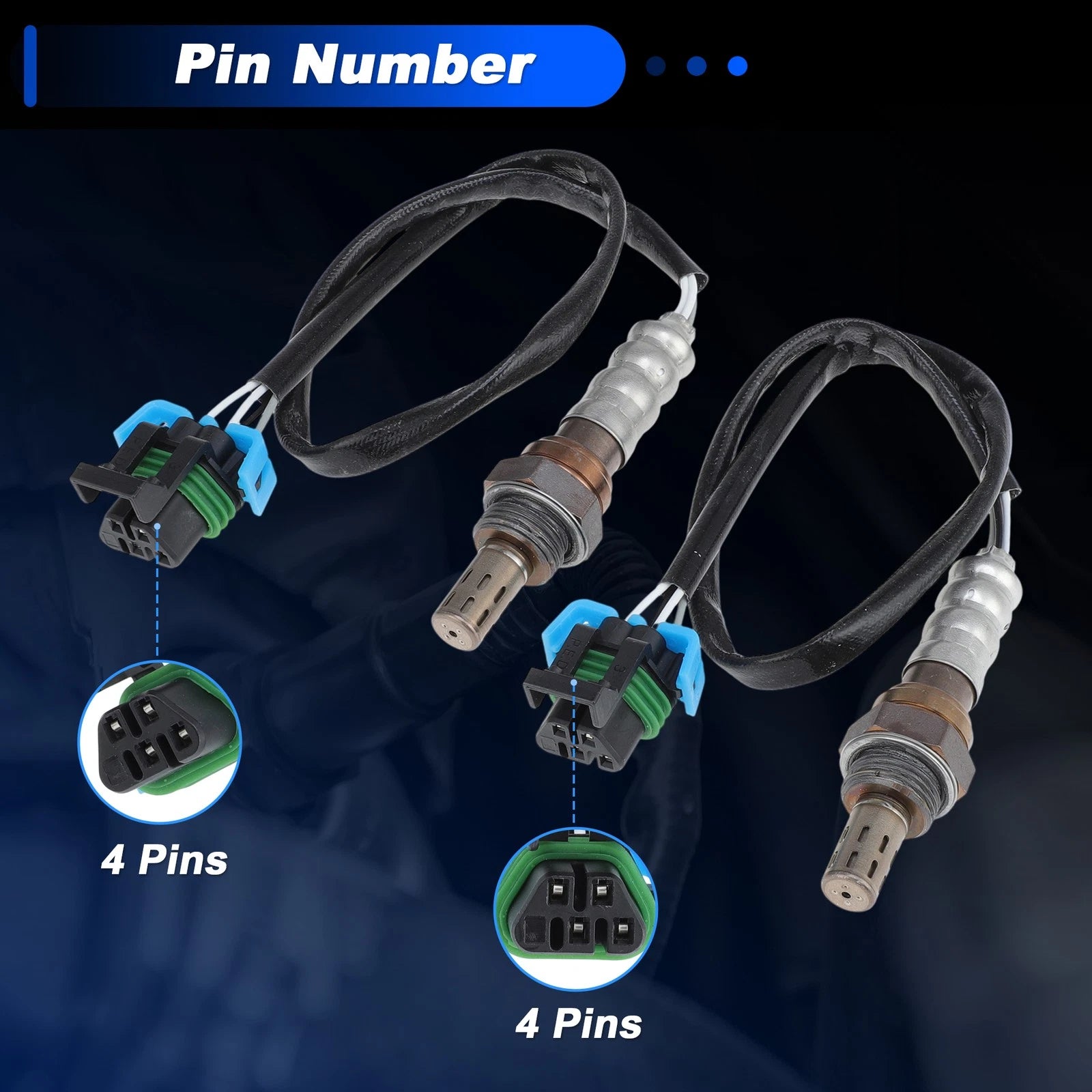 Upstream Oxygen Sensor Set of 2 for Chevrolet Silverado 1500 2500 3500
