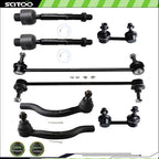 Set of 8 Front Tie Rod End Links for Acura ILX (2013–2015)