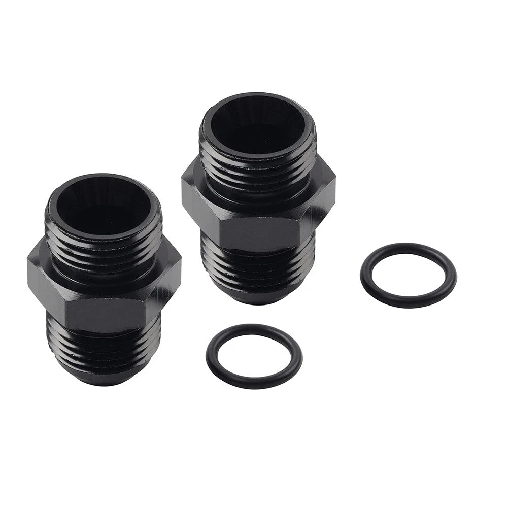 2Pcs AN8 Flare to 8AN ORB Male Fitting Adapter for Universal