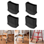 Set of 4 Rubber Non-Slip Ladder Feet Mats for Aluminum Ladder