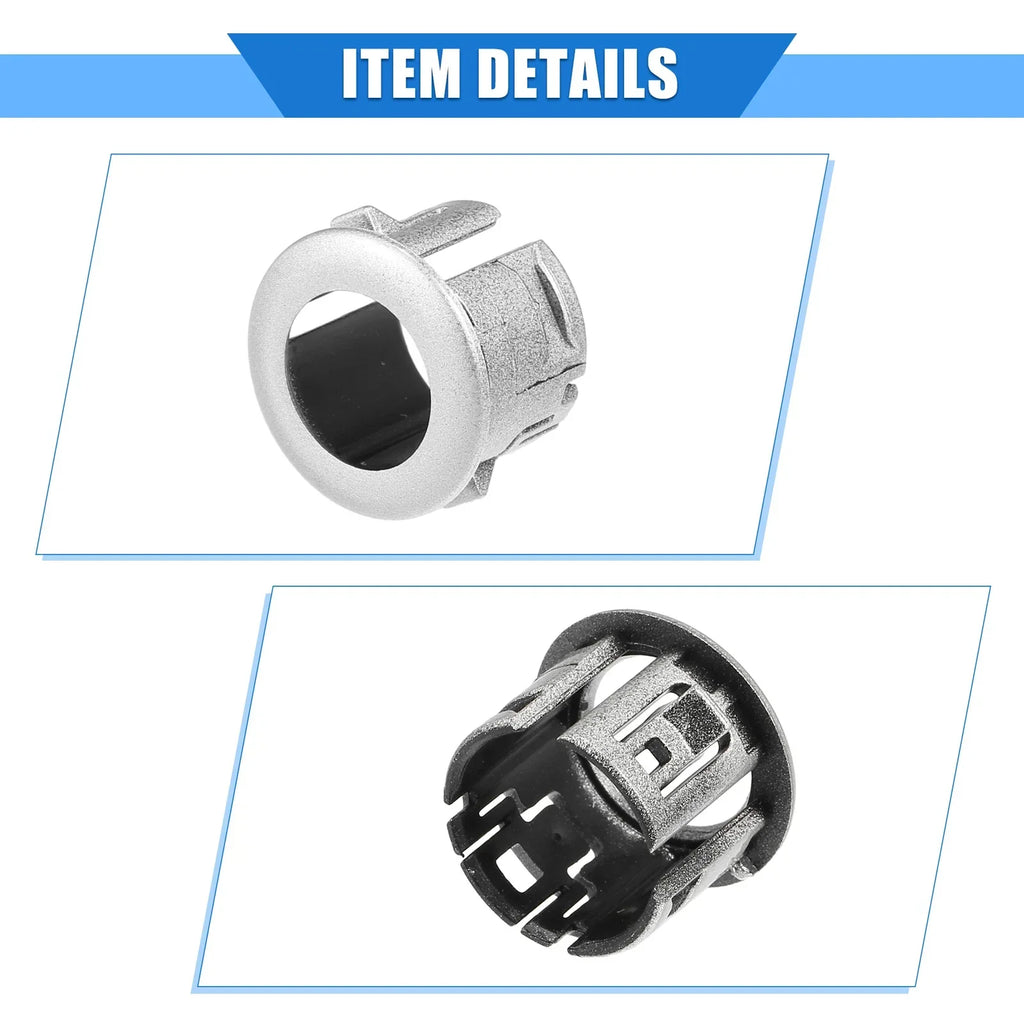 2 x Parking Sensor Retainer Holders for Lexus ES350 (2007) Durable Silver Tone