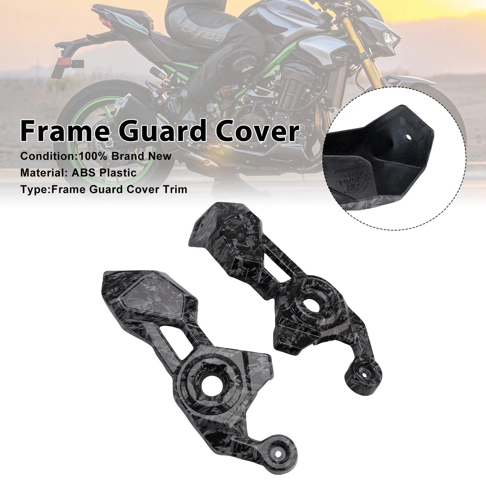 Frame Side Cover Panel Guard for Kawasaki Z900 (2025–2026) Forge#20
