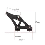 Set of 2 CNC Rear Wing Spoiler Mount Brackets for Universal Cars