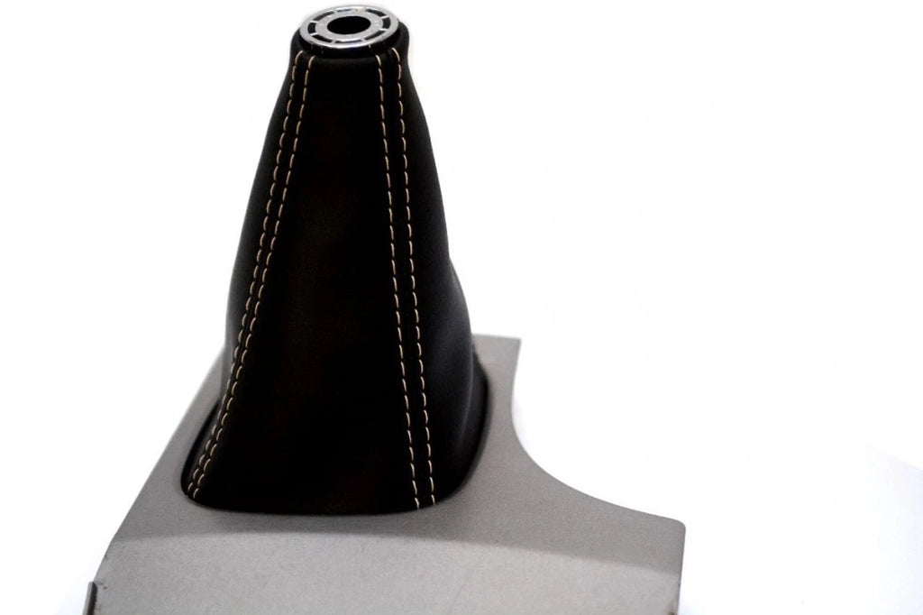 Leather Manual Shift Boot Cover for Toyota Camry (2007–2011) Beige Stitch
