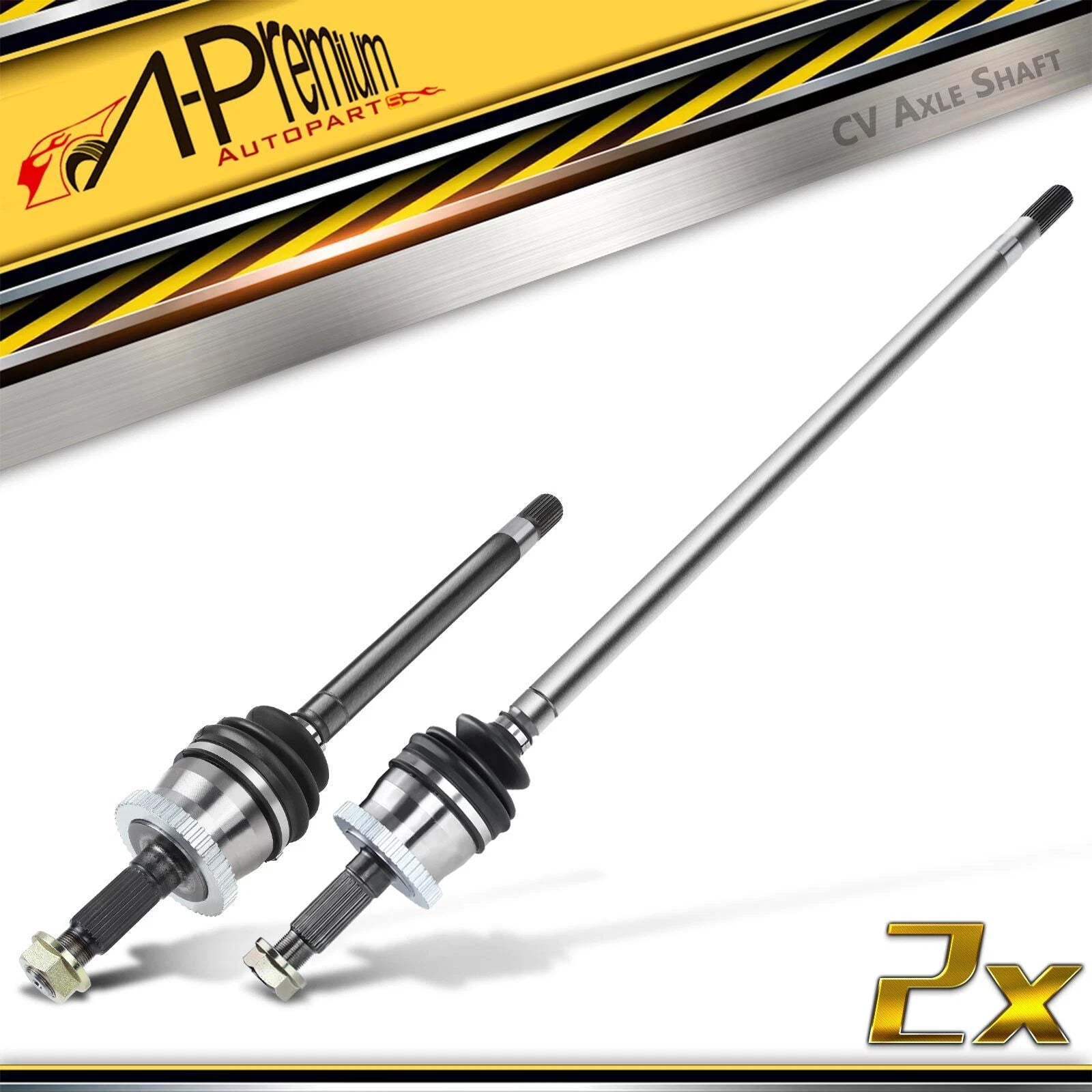 2X Front Side CV Axle Assembly for Jeep Grand Cherokee WJ (1999–2004)
