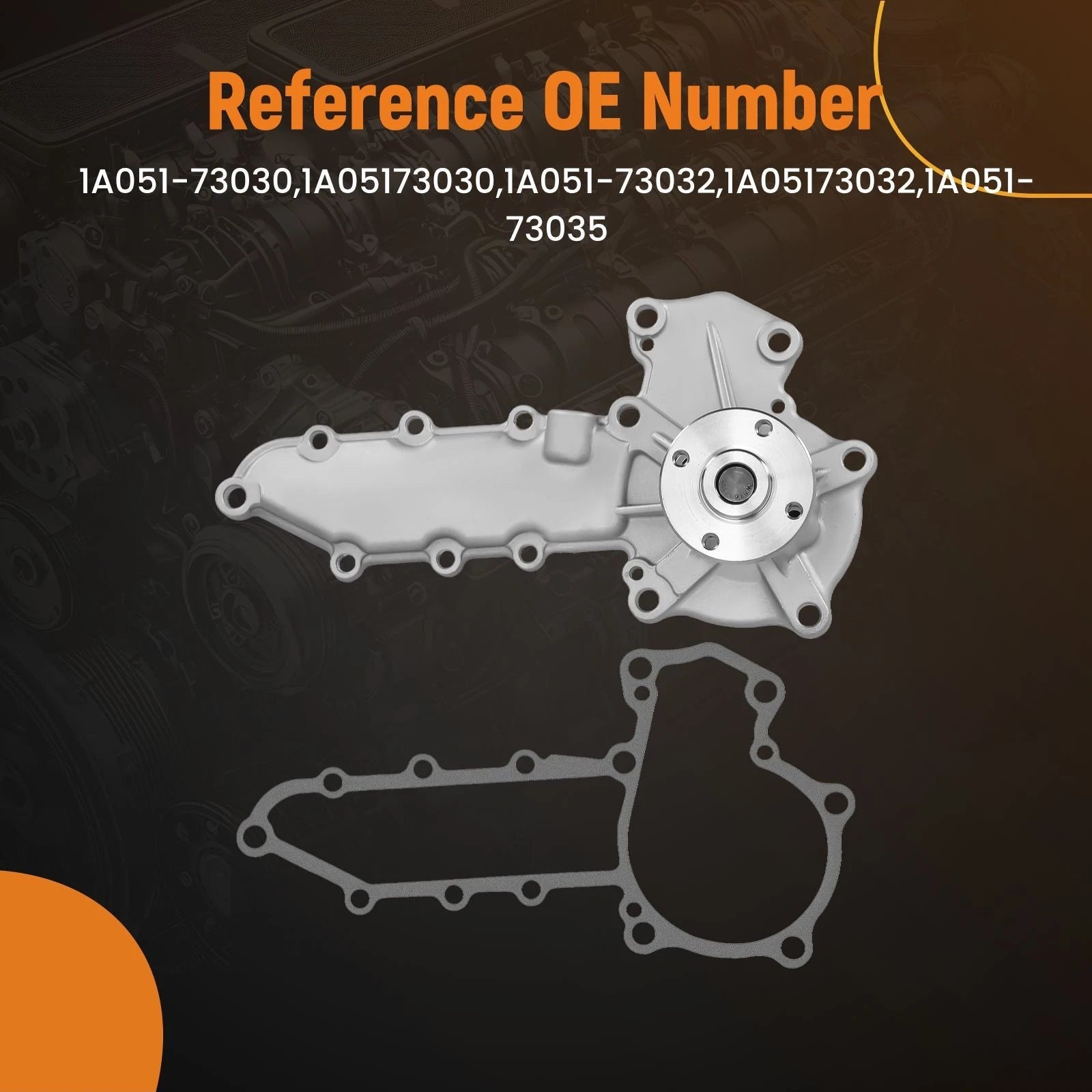 Water Pump for Bobcat T110 (CT4-134, 25-15568-00SV)