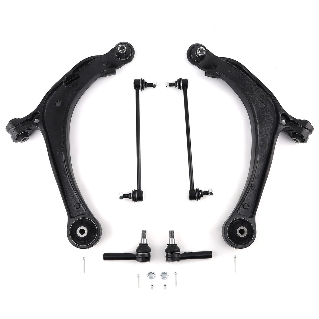 Front Suspension Lower Control Arms & Tie Rods Kit for 2011–2017 Honda Odyssey