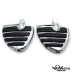 Chrome Wing Mini Floorboards Footpeg for Yamaha Road Star Warrior (2002–2009)