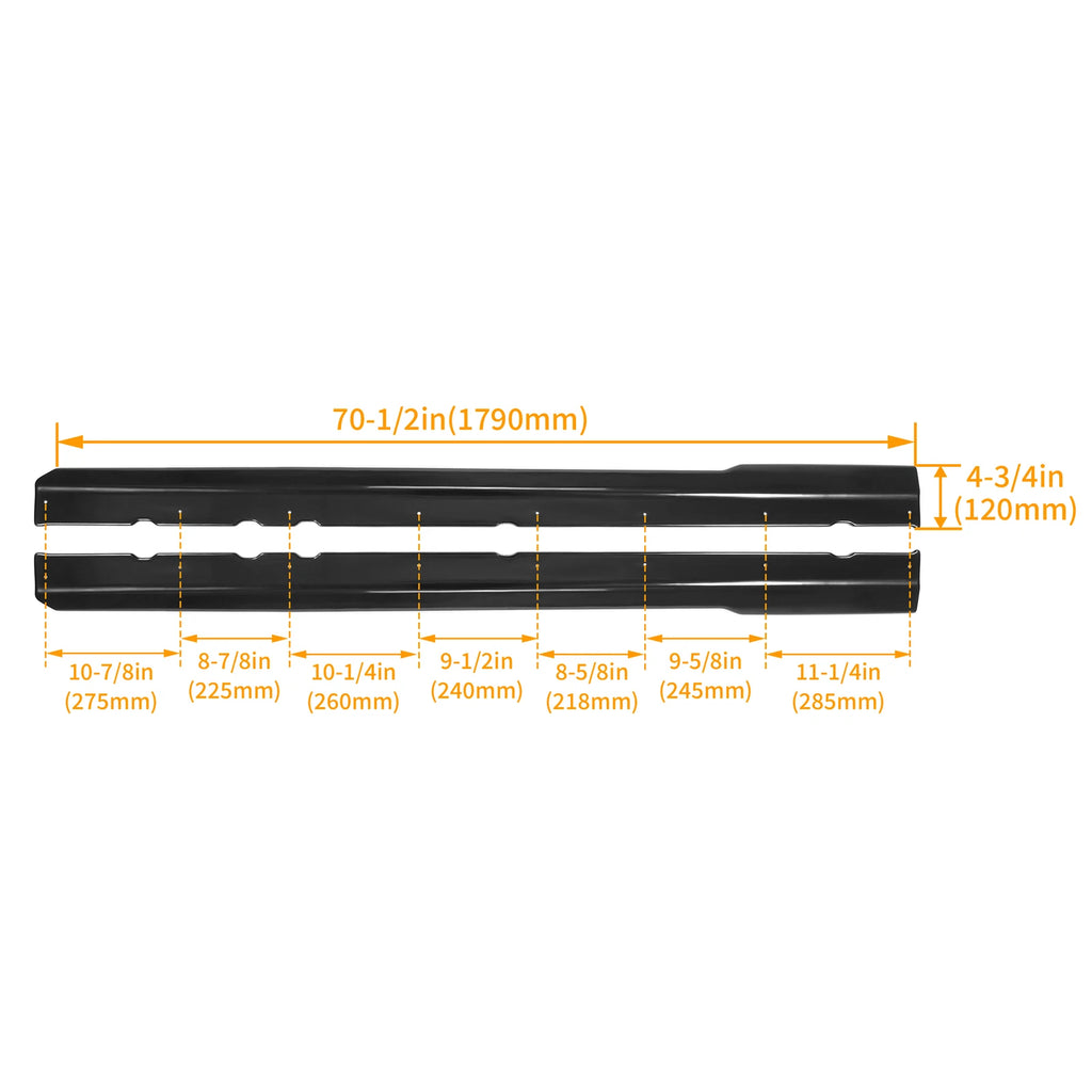 Side Rocker Splitters for Ford Mustang GT (1999–2004)