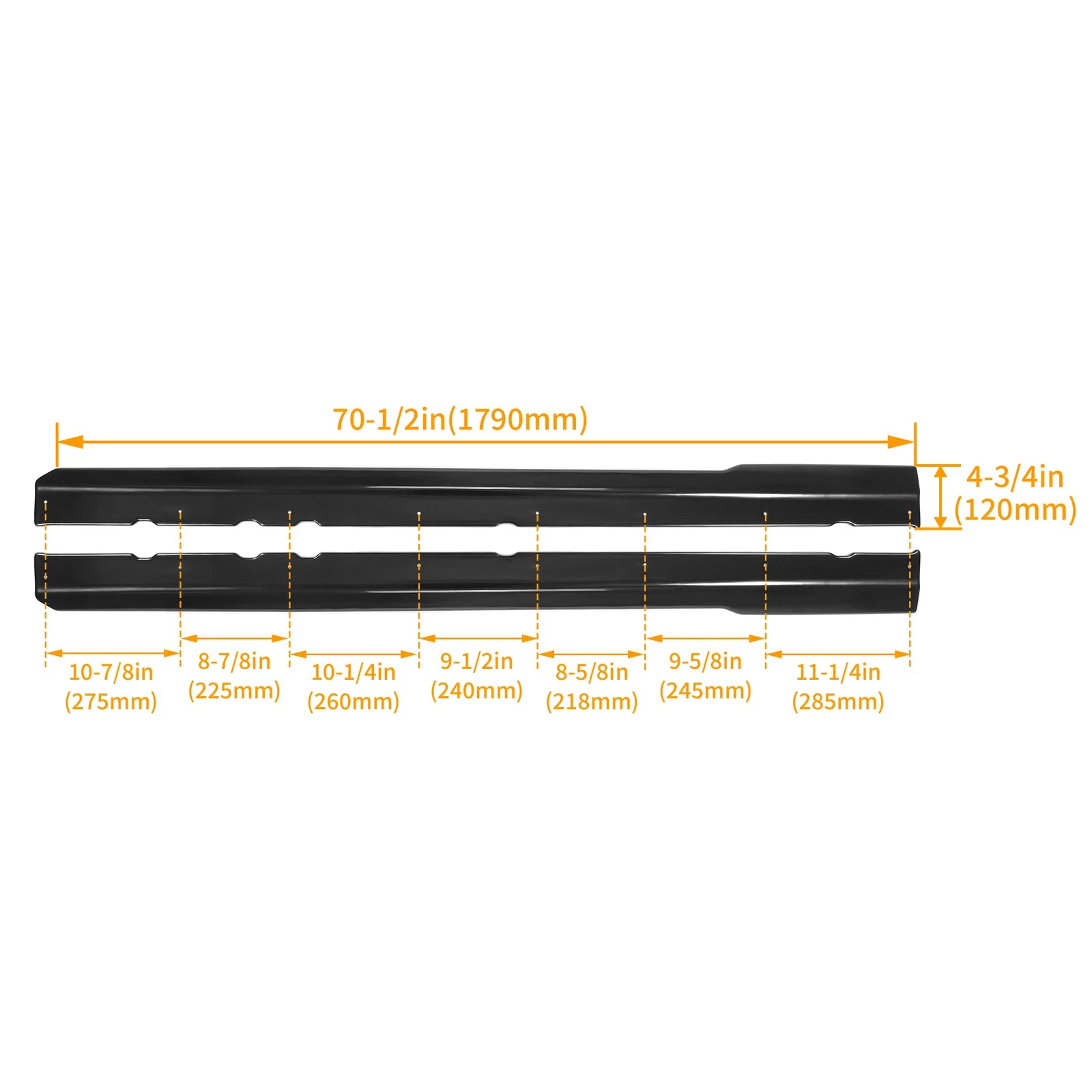 Side Rocker Splitters for Ford Mustang GT (1999–2004)
