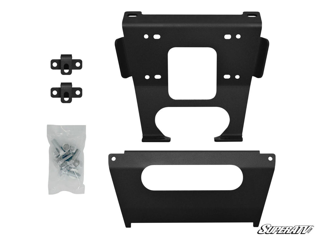 SuperATV 4500 lb Winch & Mount for Polaris RZR XP Turbo/Turbo 4 (2017–2018)
