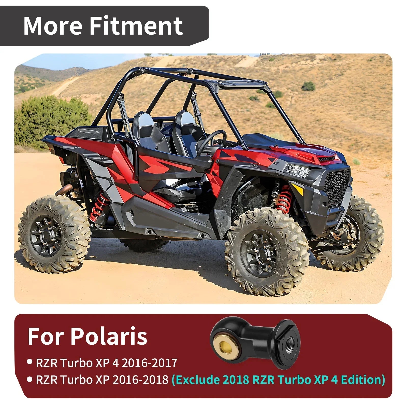 Rear Shock Eyelet Assembly for Polaris RZR XP Turbo EPS (2016–2018)