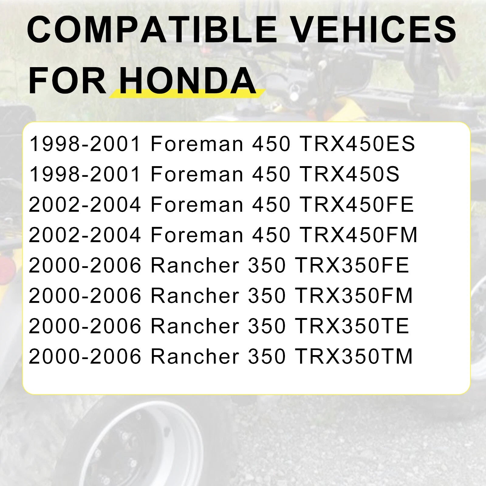 Carburetor for Honda TRX350 Rancher (2000–2006) 16100-HN5-305