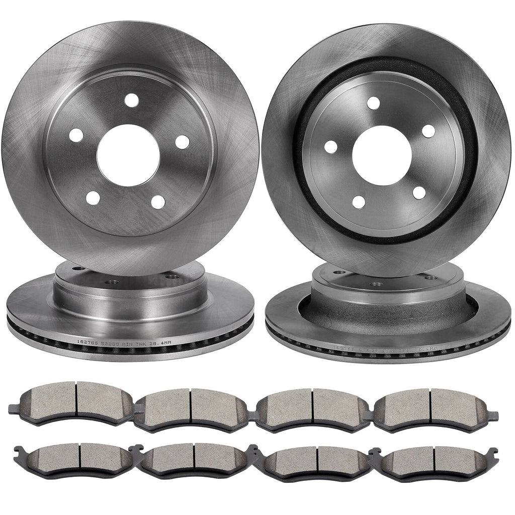 Drilled Rotors and Brake Pads for Dodge Ram 1500 (2006–2017)