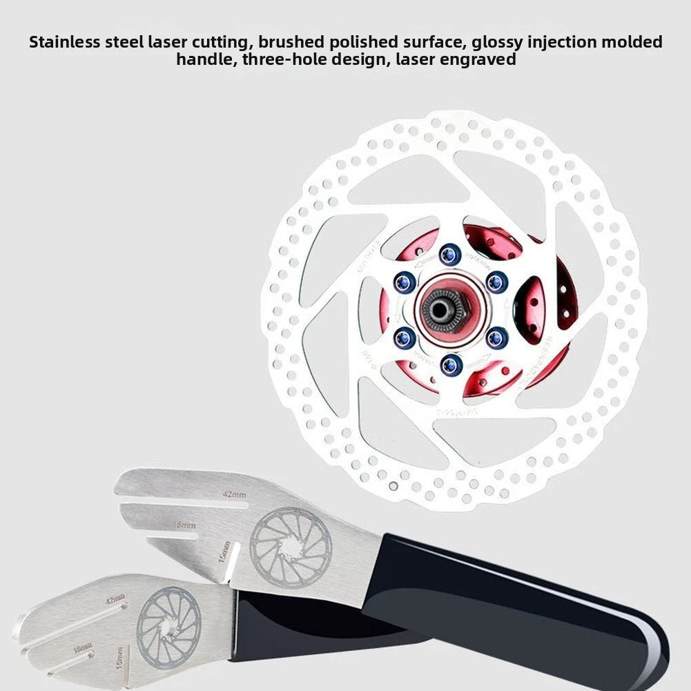 3 Slot Bicycle Truing Wrench Stainless Steel for Tool Roll Storage