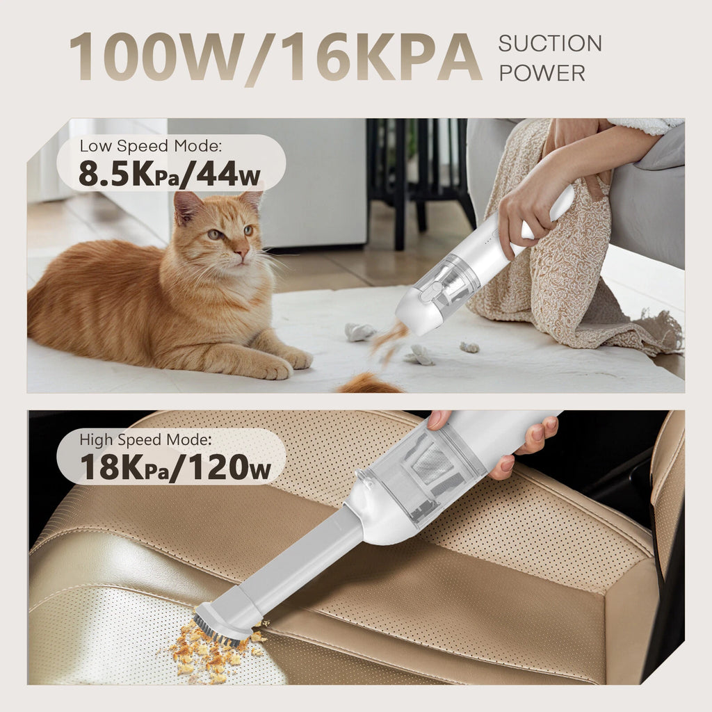Cordless Handheld Vacuum Cleaner for Car Auto Home (80000RPM)