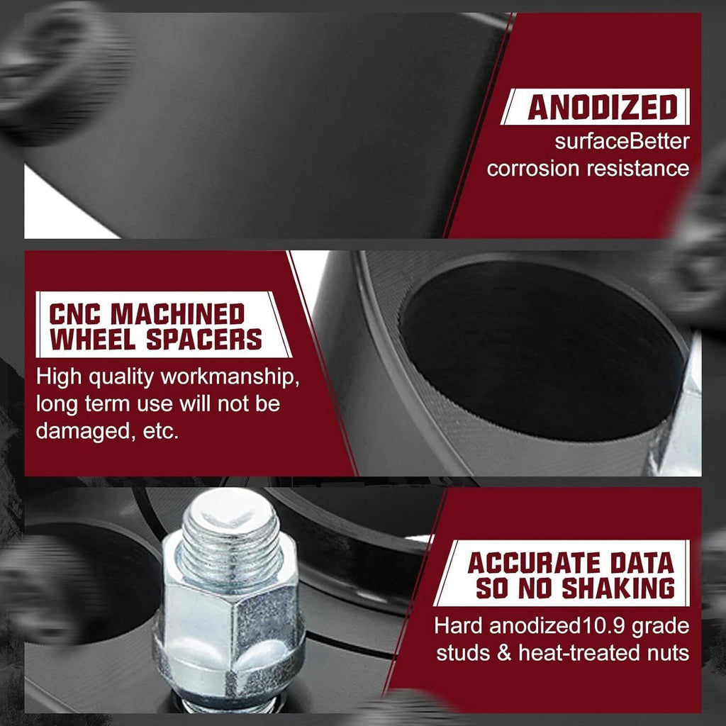 2-Inch 6x5.5 Wheel Spacers Hubcentric for Toyota 4Runner (2003-2024)