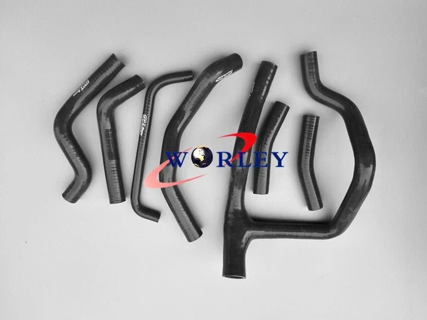 BLACK Silicone Radiator Hose Set for HONDA XRV750 AFRICA TWIN (1990-2003)