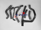 BLACK Silicone Radiator Hose Set for HONDA XRV750 AFRICA TWIN (1990-2003)
