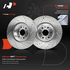 Front Drilled Brake Rotors for Cadillac XT5 XT6 (2017-2023)