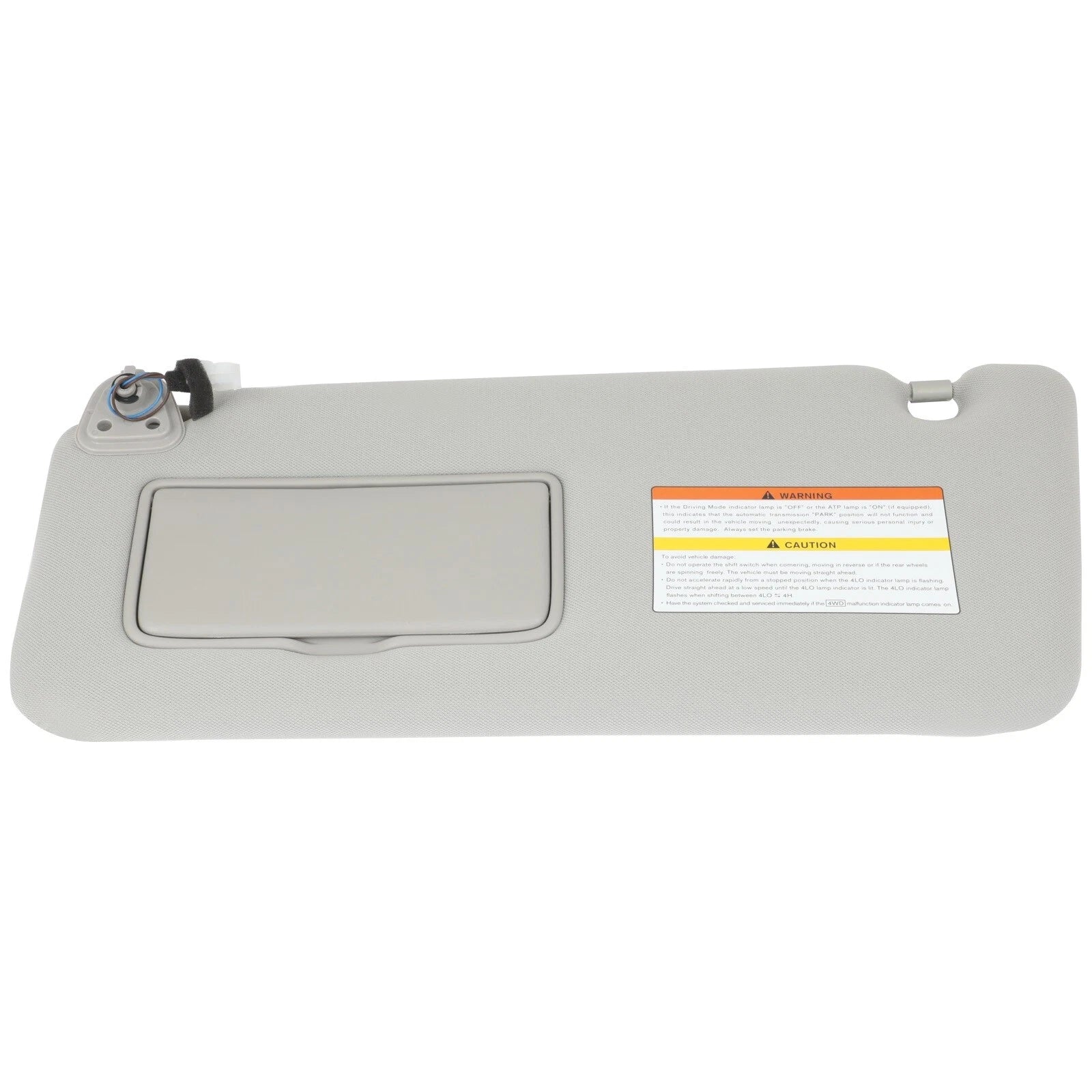 Left Driver Sun Visor for Infiniti QX56 QX80 (2011–2016) Gray