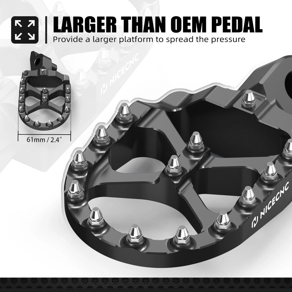 CNC Forged Foot Peg Rest Pedal for Yamaha YZ 250F YZ 450F 450FX WR450F (2024–2025)