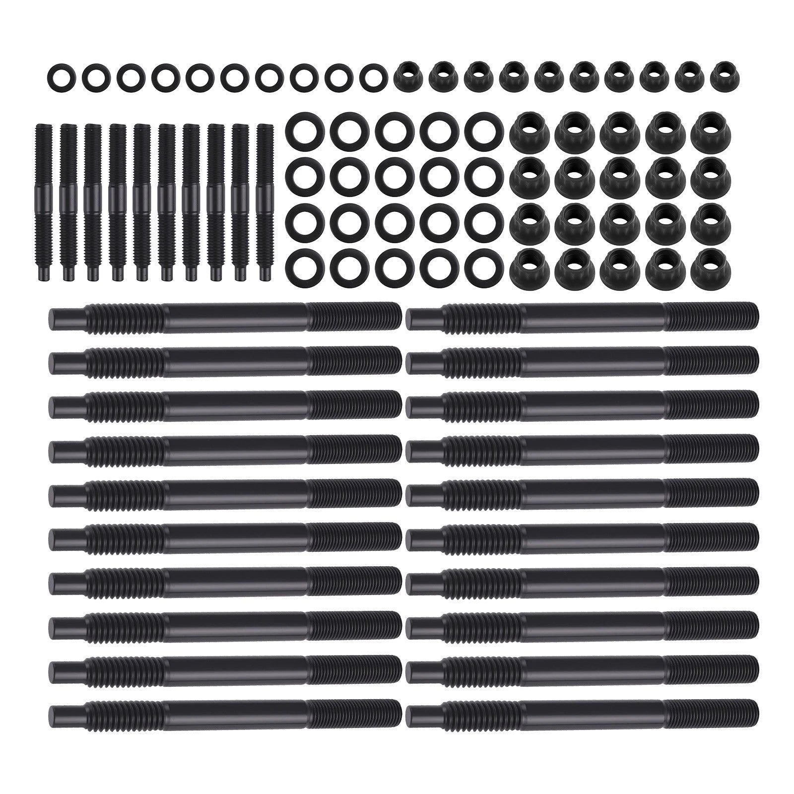 12-Point Cylinder Head Stud Kit & Nuts for Chevy Gen III/IV LS (2000–2023)