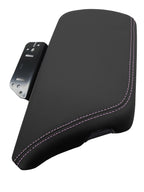 Leather Console Lid Armrest Cover for Dodge Challenger (2015–2020) Pink Stitch