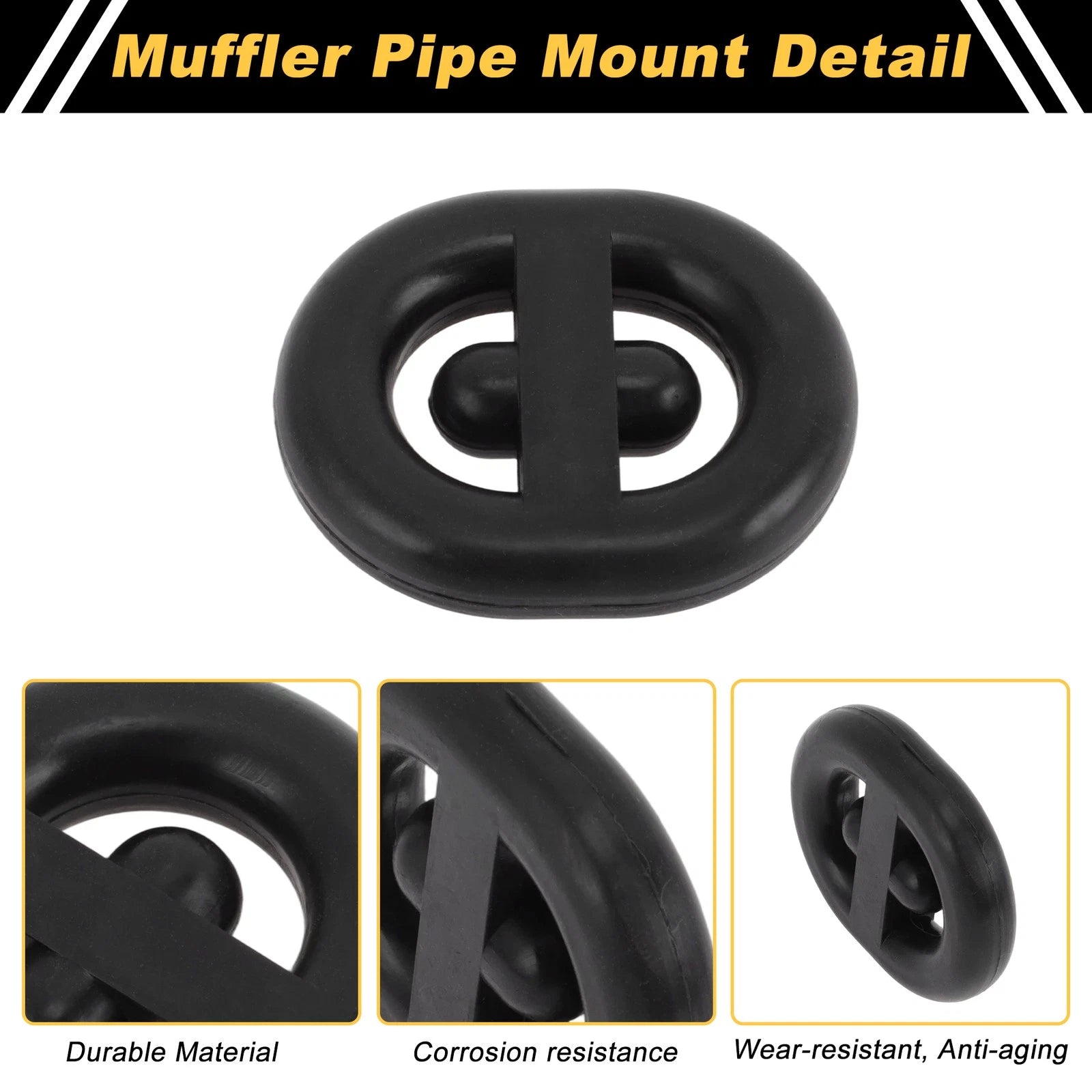 Muffler Exhaust Hanger for Buick Excelle GT (1 Pc) No. 171253147 Black