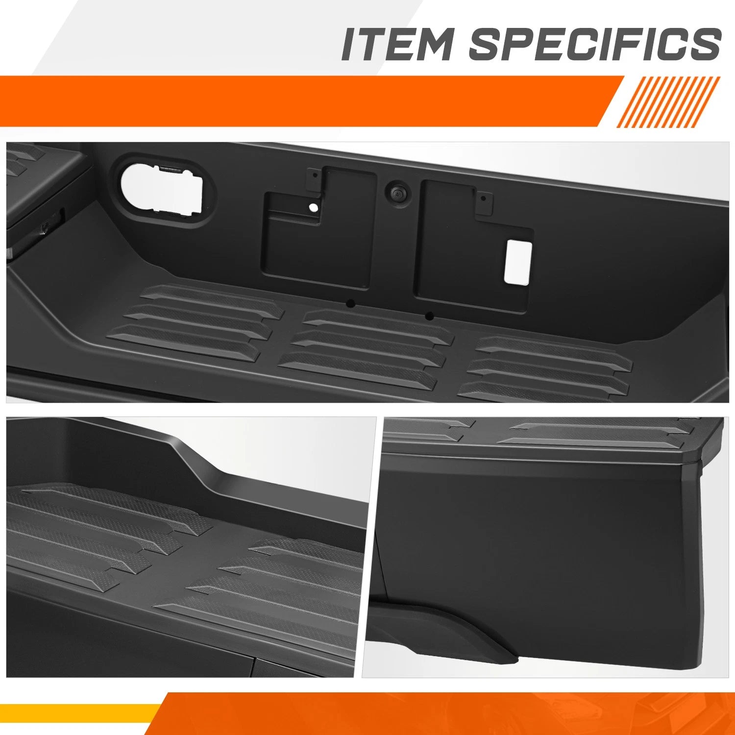 Rear Bumper Assembly for Toyota Tundra (2022–2026) PAS Holes, Towing Pkg, LED