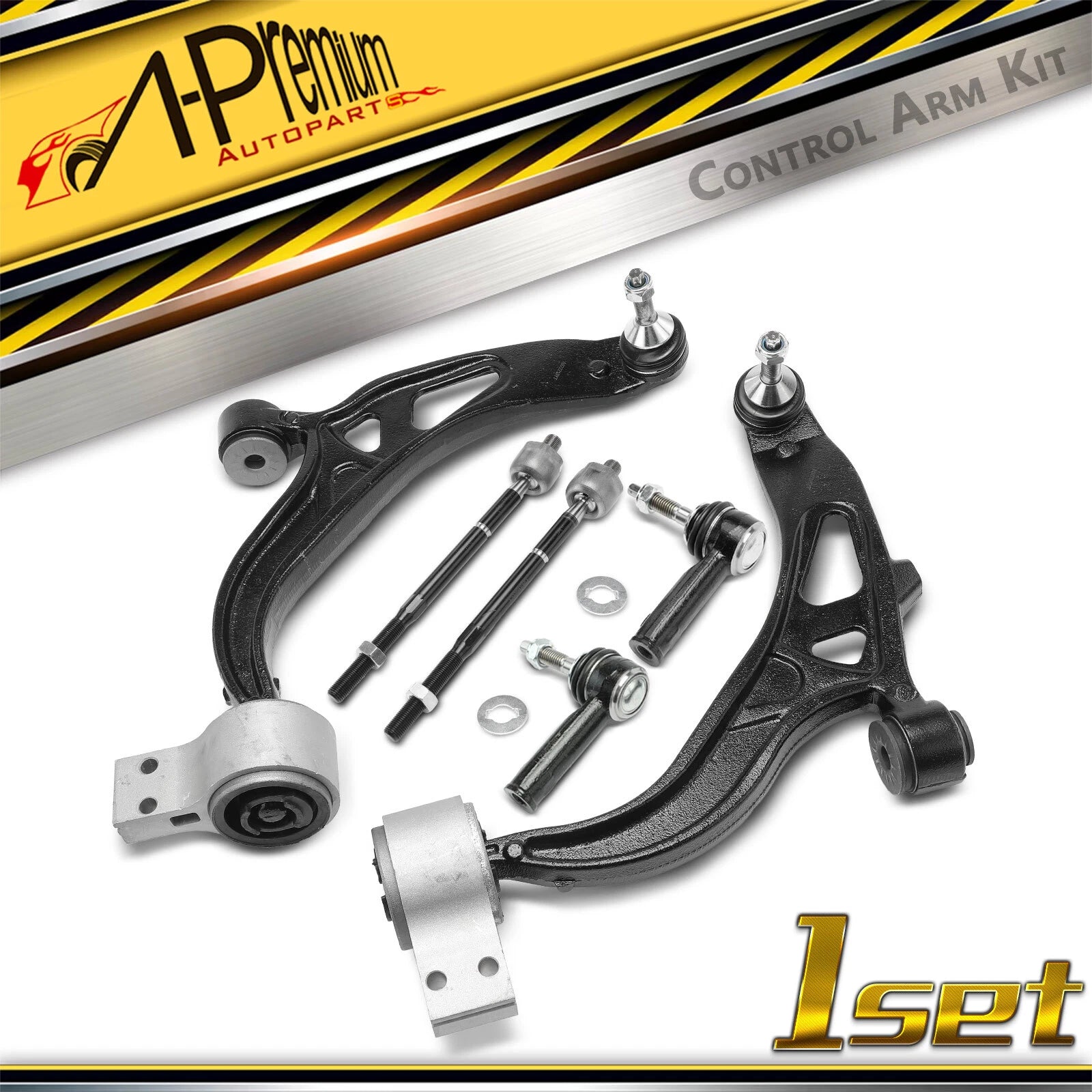 6X Front Control Arm Ball Joint Tie Rod for Ford Explorer (2011–2017)