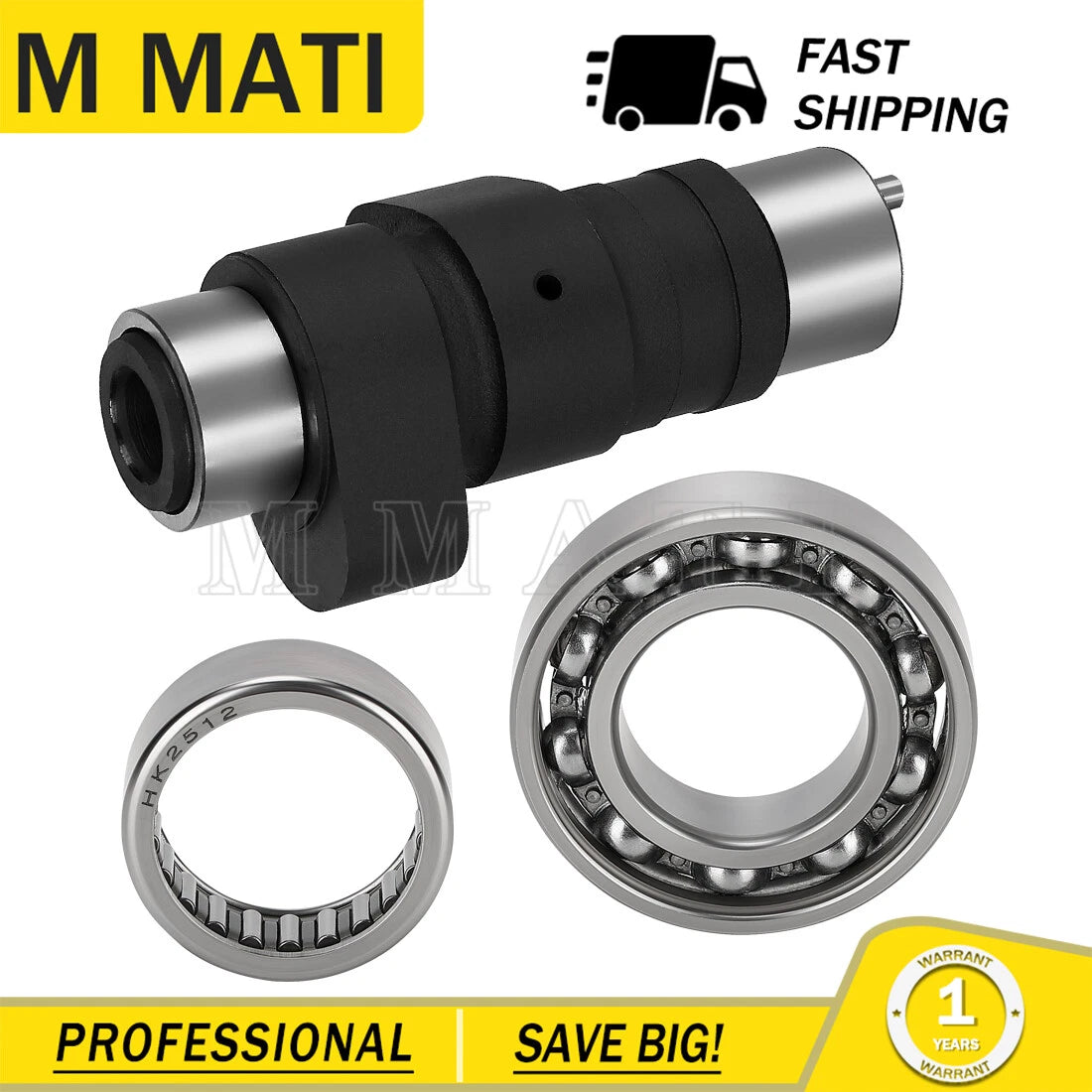 Camshaft Assembly w/ Bearings for Yamaha Warrior 350 YFM350X (1987–2004)