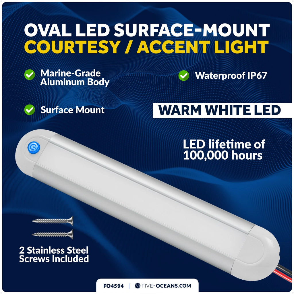 LED Interior Light Bar for RV Boat Ceiling Light with Touch Switch
