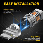 2X Amber LED Turn Signal Bulbs for Make Model (YYYY–YYYY)