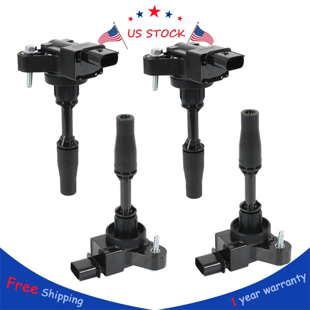 Set of 4 Ignition Coils for Chevy Camaro, Impala, Equinox, Malibu, Regal