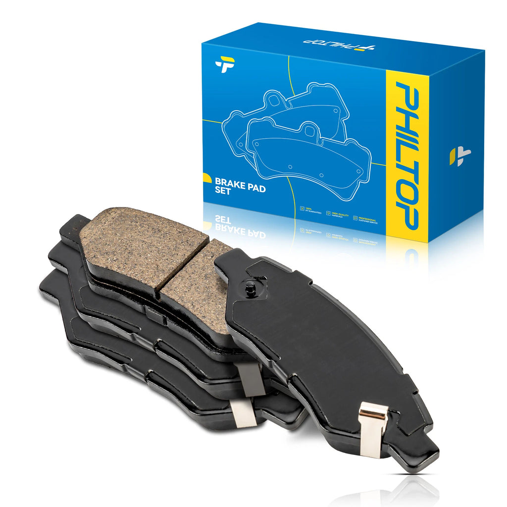 Rear Ceramic Brake Pads with Hardware for Cadillac CTS Chevy Camaro Saab 9-4X (2009–2016)