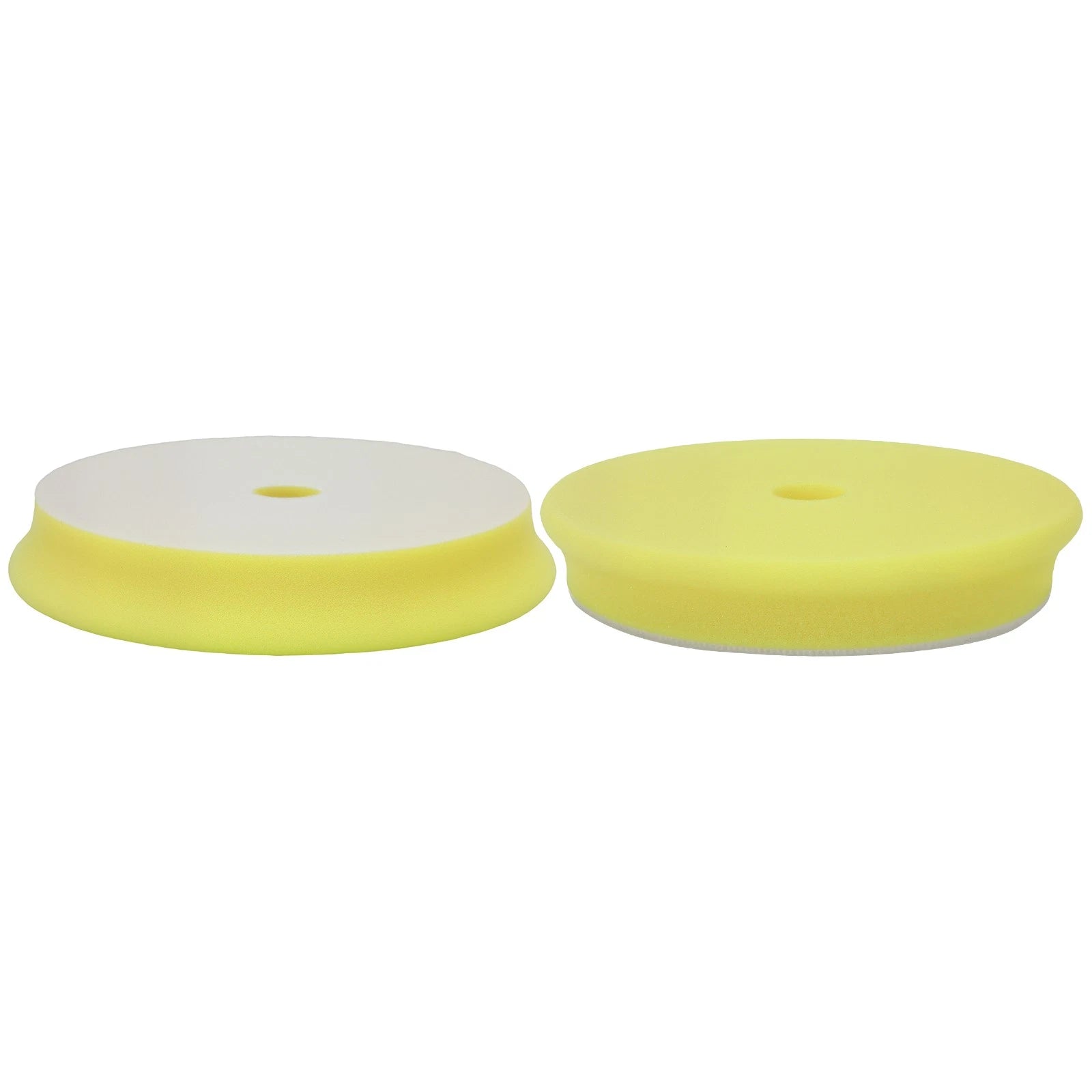 2 Pcs 6" Yellow Foam Buffing Sponge Pads for 5" Backing Plate Polisher