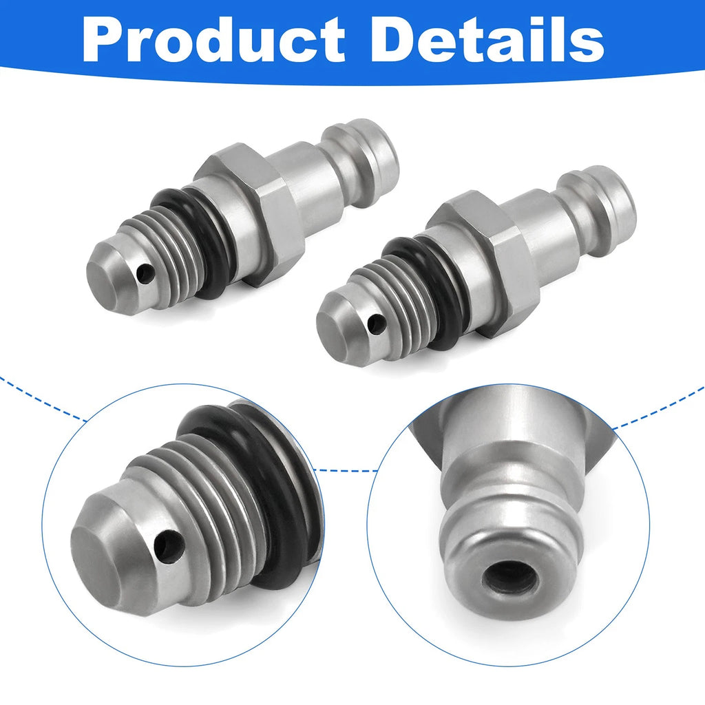 Front Mount Cylinder Bleed Fitting for 3/8" Compression 9/16"-24