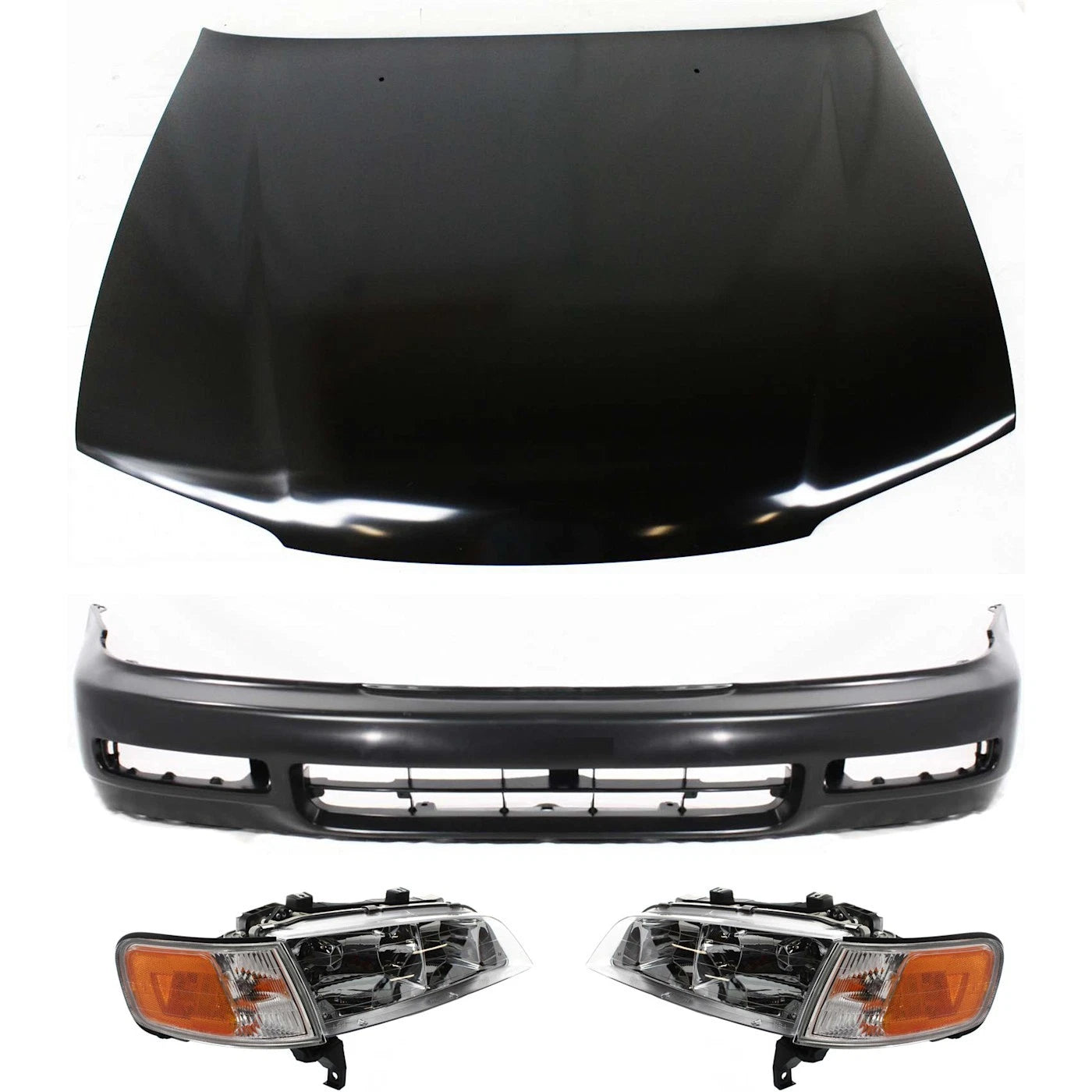 Hood Kit for Honda Accord (1996–1997) with Bumper Cover and Headlights