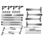 2Pcs Adjustable Aluminum Truck Bed Ladder Rack for