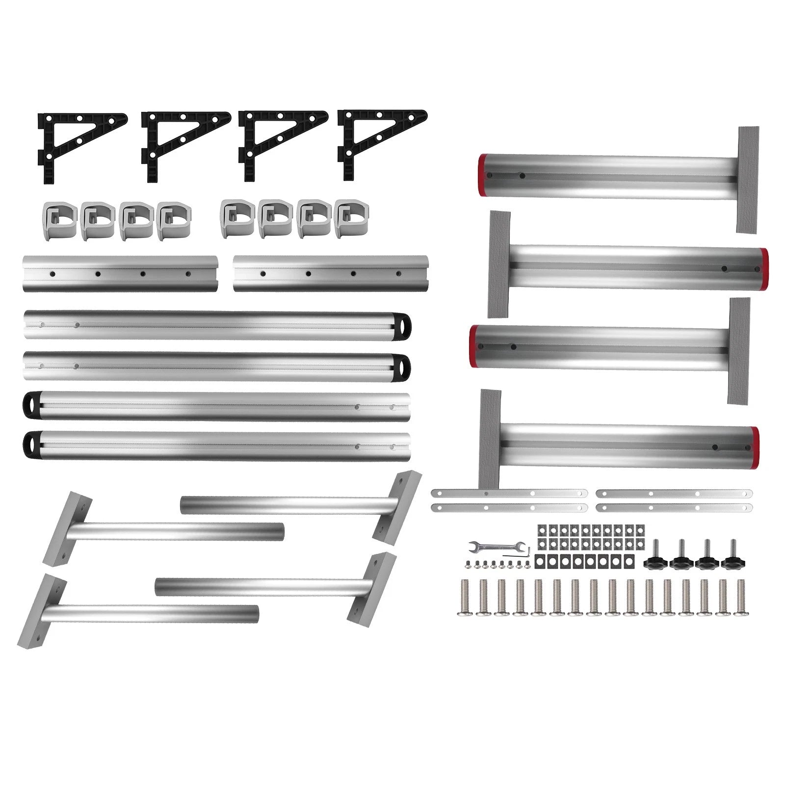 2Pcs Adjustable Aluminum Truck Bed Ladder Rack for